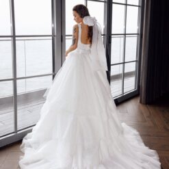 Robe De Mariée Princesse Originale Haut Strass | Soirée Blanche