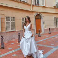 Robe De Mariée Simple A Manches Longues Blanche | Soirée Blanche