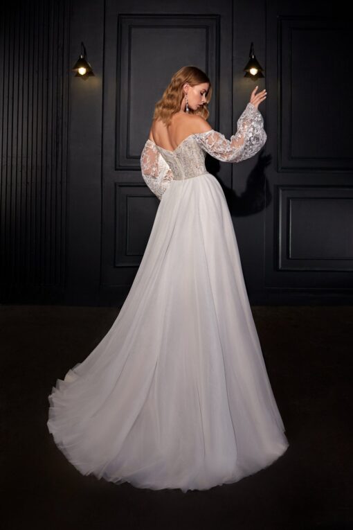 Robe De Mariée Col Bateau Blanche | Soirée Blanche