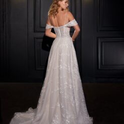Robe De Mariée Romantique Bohème A Dentelle | Soirée Blanche