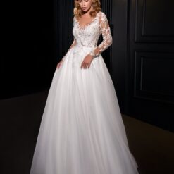 Robe De Mariée Manche Longue Dentelle image 10 | Soirée Blanche Robe De Mariée Manche Longue Dentelle | Soirée Blanche