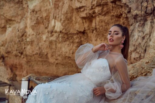 Robe De Mariée Sirène Tulle Blanche | Soirée Blanche