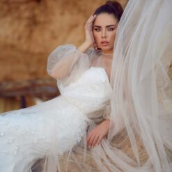 Robe De Mariée Sirène Tulle Blanche image 9 | Soirée Blanche Robe De Mariée Sirène Tulle Blanche | Soirée Blanche
