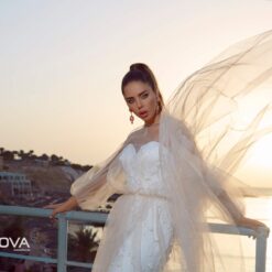 Robe De Mariée Sirène Tulle Blanche image 8 | Soirée Blanche Robe De Mariée Sirène Tulle Blanche | Soirée Blanche