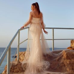 Robe De Mariée Sirène Tulle Blanche image 6 | Soirée Blanche Robe De Mariée Sirène Tulle Blanche | Soirée Blanche