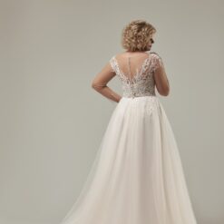 Robe De Mariée Grande Taille Manches Longues Illusions | Soirée Blanche