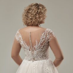Robe De Mariée Grande Taille Manches Longues Illusions | Soirée Blanche