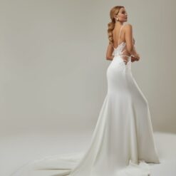 Robe De Mariée Sirène Fluide Blanche | Soirée Blanche