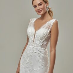 Robe De Mariée Sirène Champêtre Blanche | Soirée Blanche