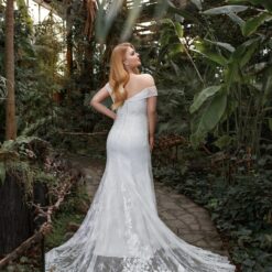 Robe De Mariée Grande Taille Sirène Dentelle image 8 | Soirée Blanche Robe De Mariée Grande Taille Sirène Dentelle