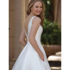 Robe De Mariée Chic Blanche image 5 | Soirée Blanche Robe De Mariée Chic Blanche