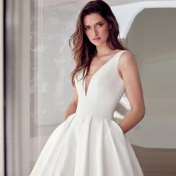 Robe De Mariée En Satin image 5 | Soirée Blanche Robe De Mariée En Satin