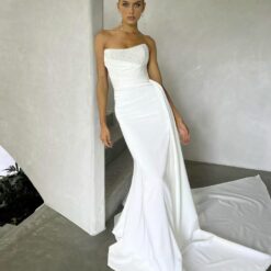 Robe De Mariée Sirène De Luxe Blanche