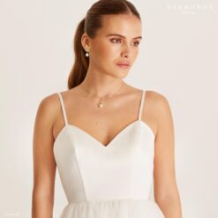 Robe De Mariée Courte Avec Tulle Blanche