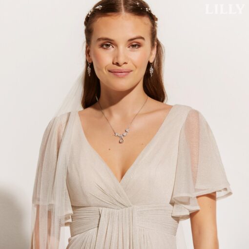 Robe De Mariée Champagne A Paillettes