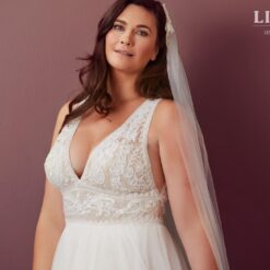 Robe De Mariée Femme Ronde Blanche