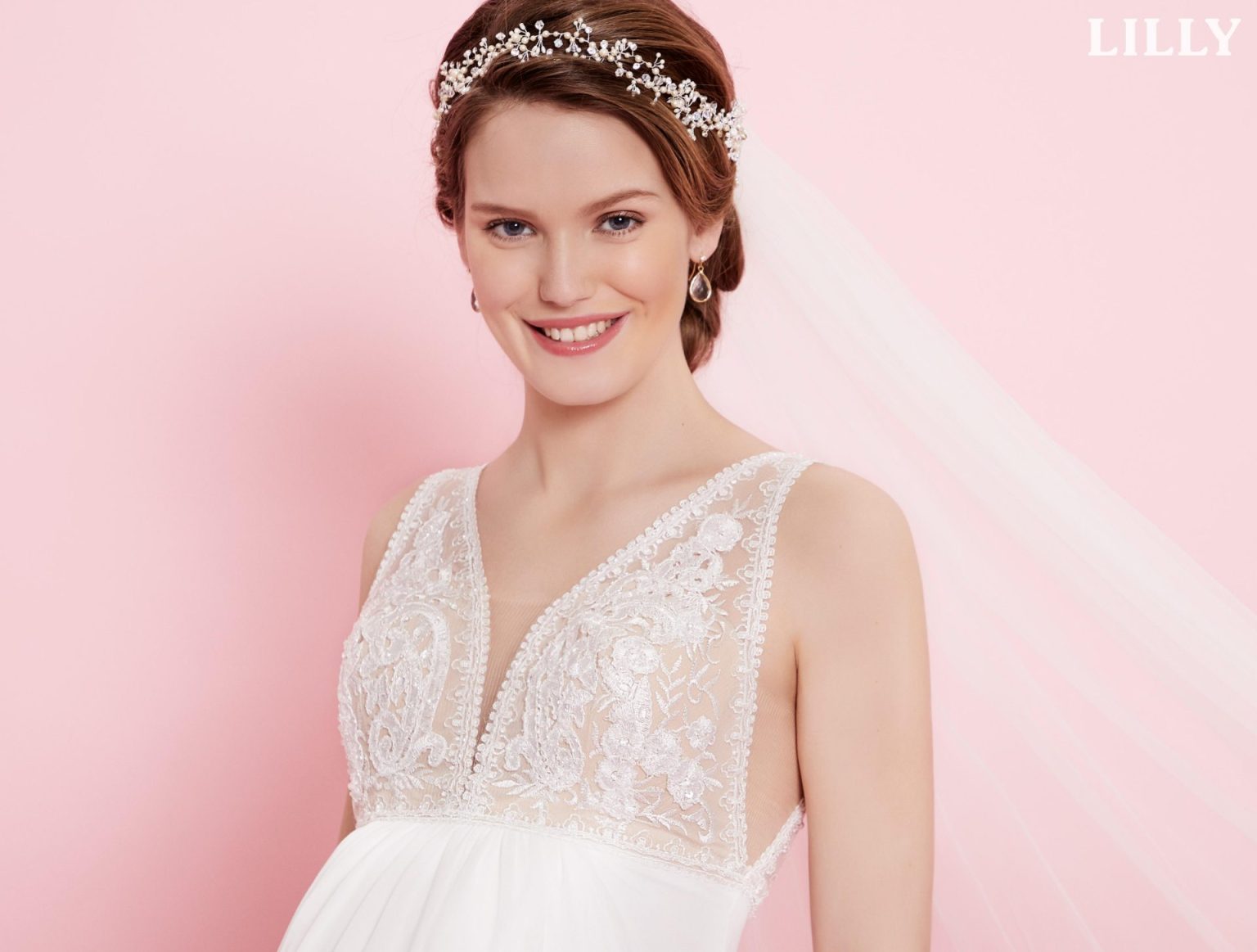 Robe De Mariée Femme Enceinte Blanche | Soirée Blanche