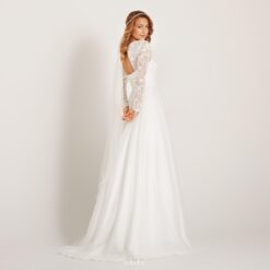 Robe De Mariée Dentelle Dos Nu Manche Longue