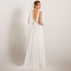 Robe De Mariée Dos Nu Plongeant Blanche image 5 | Soirée Blanche Robe De Mariée Dos Nu Plongeant Blanche