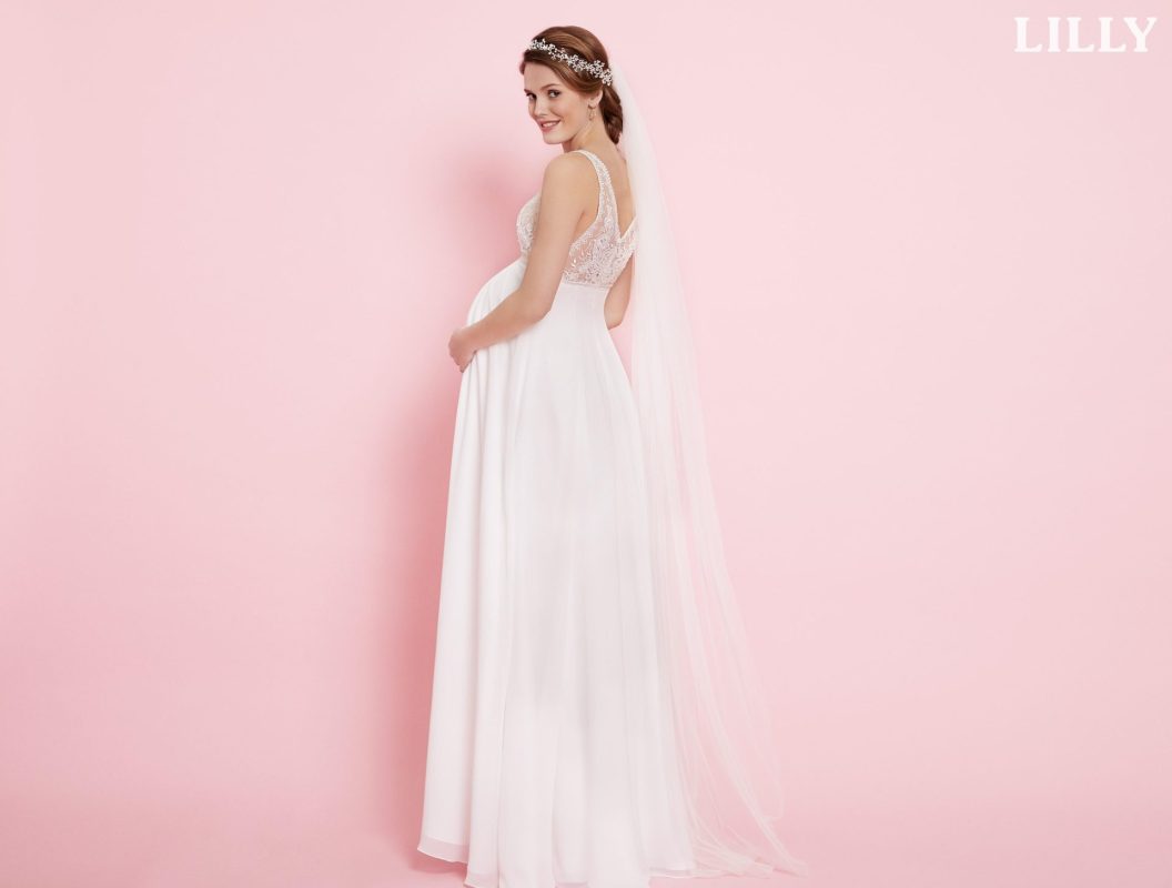Robe De Mariée Femme Enceinte Blanche | Soirée Blanche
