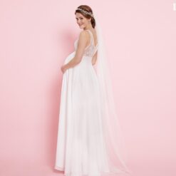 Robe De Mariée Femme Enceinte Blanche image 4 | Soirée Blanche Robe De Mariée Femme Enceinte Blanche