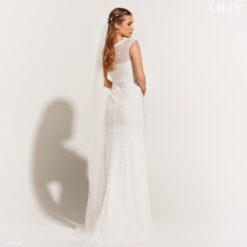 Robe De Mariée Sirène Vintage Blanche image 4 | Soirée Blanche Robe De Mariée Sirène Vintage Blanche