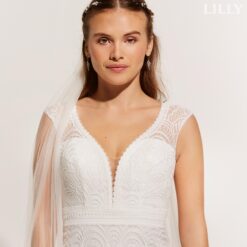 Robe De Mariée Sirène Vintage Blanche image 5 | Soirée Blanche Robe De Mariée Sirène Vintage Blanche