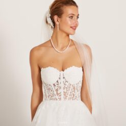 Robe De Mariée Epaule Dénudée Blanche image 5 | Soirée Blanche Robe De Mariée Epaule Dénudée Blanche