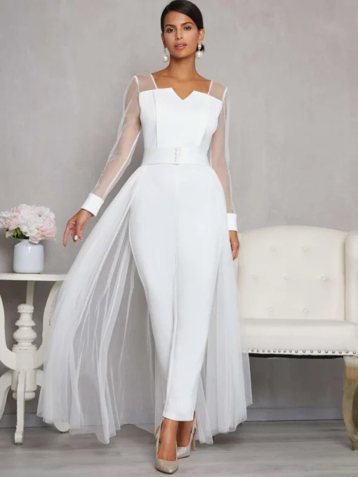 Combinaison Mariage Blanche – Image 6
