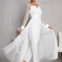Combinaison Mariage Blanche image 10 | Soirée Blanche Combinaison Mariage Blanche image 9 | Soirée Blanche