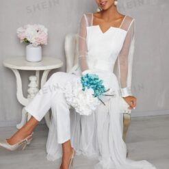 Combinaison Mariage Blanche image 14 | Soirée Blanche Combinaison Mariage Blanche image 13 | Soirée Blanche