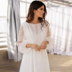 Robe De Mariée Déesse Grecque Blanche image 9 | Soirée Blanche Robe de Mariée Déesse Grecque Blanche