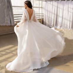 Robe De Mariée Déesse Grecque Blanche image 8 | Soirée Blanche Robe de Mariée Déesse Grecque Blanche