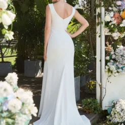 Robe Blanche Maxi Courte Devant image 5 | Soirée Blanche