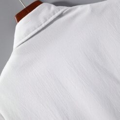 Ensemble Blanc Homme Chemise & Pantalon À Cordon (Sans T-Shirt) image 10 | Soirée Blanche Ensemble Blanc Homme Chemise & Pantalon À Cordon (Sans T-Shirt) image 9 | Soirée Blanche