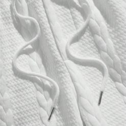 Ensemble Blanc De Deux Pièces Imprimé Décontracté En Tricot Pour Hommes image 8 | Soirée Blanche Ensemble Blanc De Deux Pièces Imprimé Décontracté En Tricot Pour Hommes image 7 | Soirée Blanche