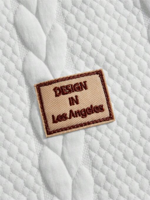 Ensemble Blanc De Deux Pièces Imprimé Décontracté En Tricot Pour Hommes – Image 4