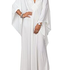 Caftan Longue Unisexe pour Femmes image 7 | Soirée Blanche