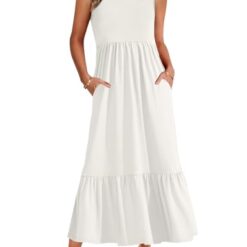 Robe Empereur Longue aux Poches XXL image 8 | Soirée Blanche Robe Empereur Longue aux Poches XXL image 7 | Soirée Blanche