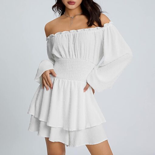Robe Volante Élégante avec Shorts – Image 3