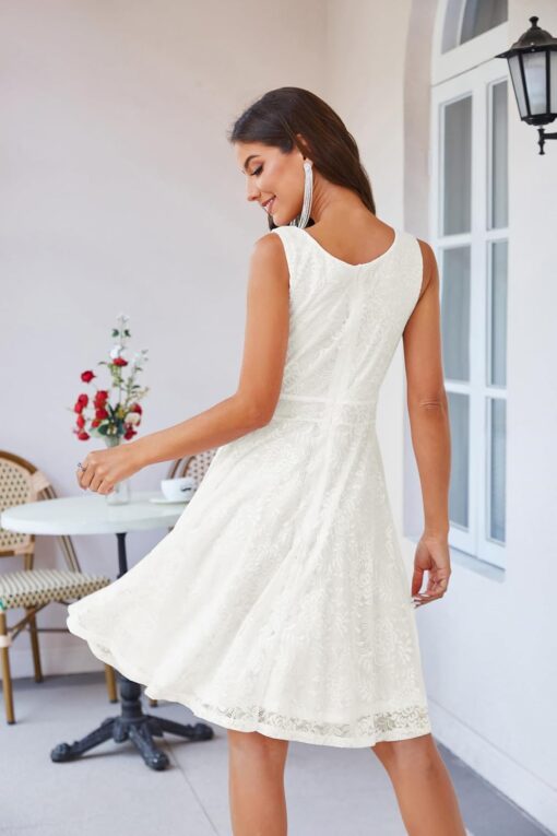 Robe De Mariée Grande Taille Dentelle Florale – Image 5