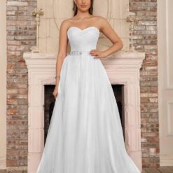 Robe De Mariée Bustier Grande Taille image 13 | Soirée Blanche