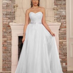 Robe De Mariée Bustier Grande Taille image 15 | Soirée Blanche