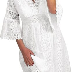 Robe Été Dentelle Blanche image 8 | Soirée Blanche Robe Été Dentelle Blanche image 7 | Soirée Blanche