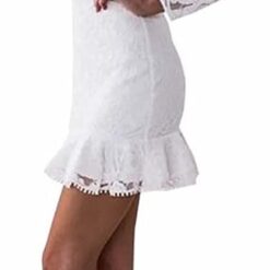 Dentelle Blanche Robe image 5 | Soirée Blanche Dentelle Blanche Robe image 4 | Soirée Blanche