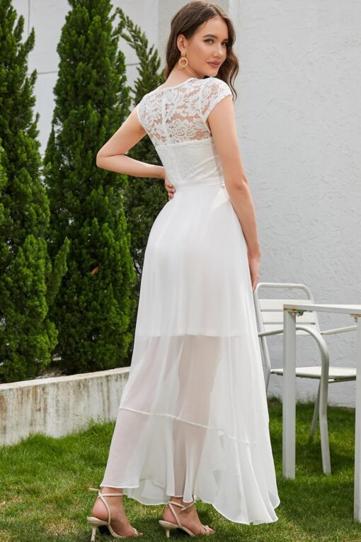 Robe Longue Blanche Dentelle – Image 3