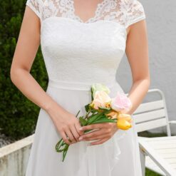 Robe Longue Blanche Dentelle image 18 | Soirée Blanche