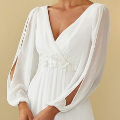 Robe Blanche Manche Longue image 18 | Soirée Blanche