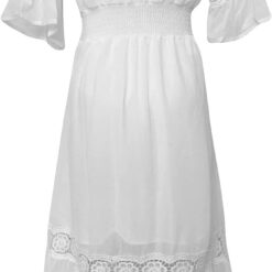 Robe Bohème Blanche Longue image 12 | Soirée Blanche Robe Bohème Blanche Longue image 11 | Soirée Blanche