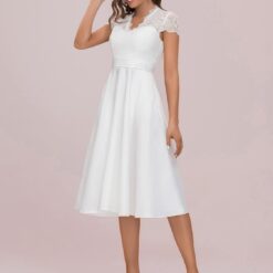 Robe De Mariée Bohème Courte Blanche image 19 | Soirée Blanche Robe De Mariée Bohème Courte Blanche image 18 | Soirée Blanche
